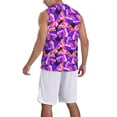 thumbnail image 2 of Naloa Tropics Leaf Basketball Jersey Reversible Men's Mesh Athletic Sports Shirts Training Practice S-4XLXX-Large, 2 of 6