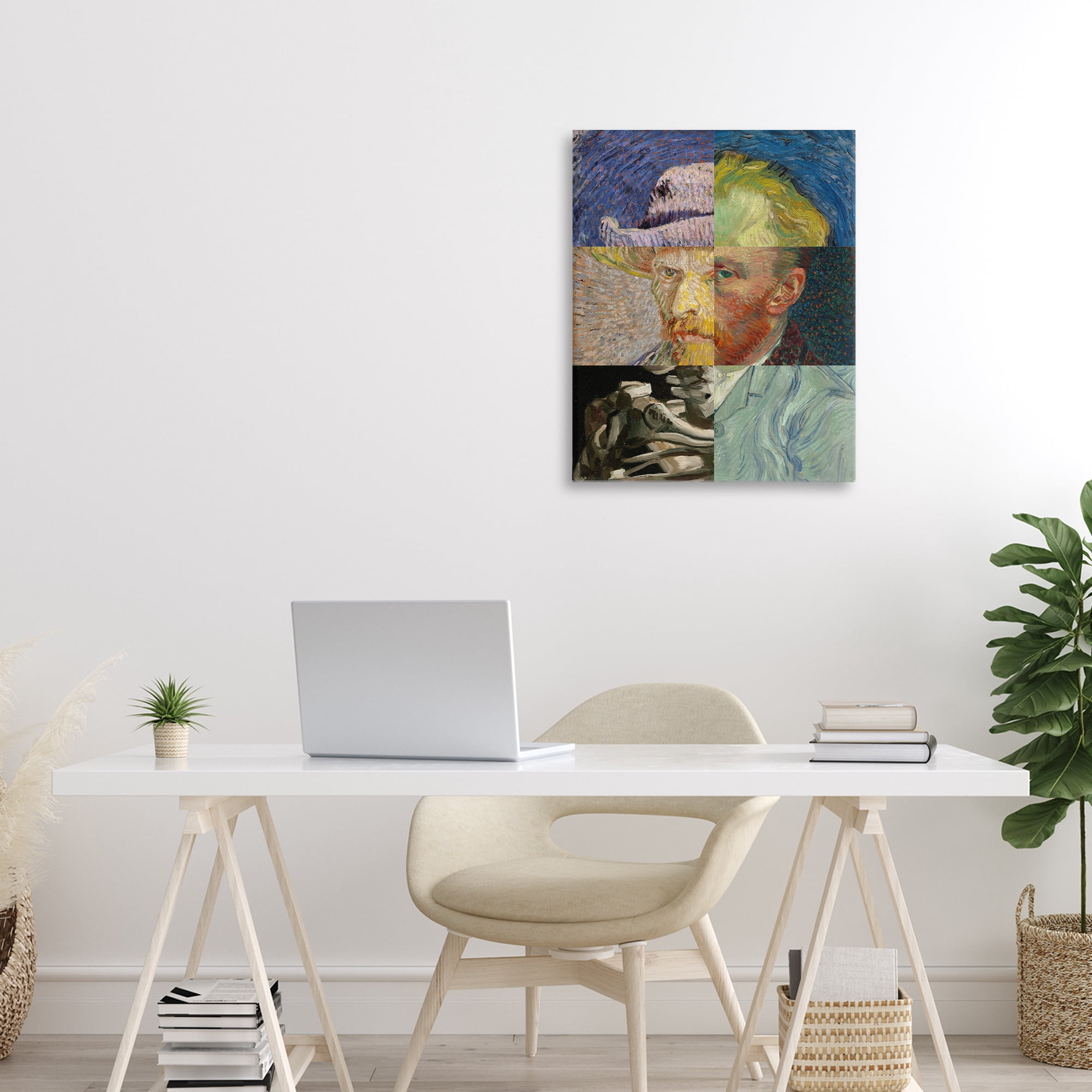 Collaged Van Gogh Portraits Canvas Wall Art, design by Masters Redux