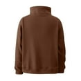 thumbnail image 5 of Kiplyki Fall Sweatshirt Women Color Zip Lapel Pockets Long Sleeve Sweater Blouse, 5 of 5
