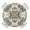 DarkSlateGray, variant on Blue Flower Plant Round Tablecloth for 36-44 Inch Tables,Fitted Table Cover with Elastic Edge,Retro Country Tree Branch Leaves Waterproof Outdoor Table Cloth Protector for Patio Garden Dinner Picnic