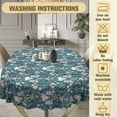thumbnail image 5 of Geometrical Oval Tablecloth Farmhouse 54"x72" Waterproof Table Cloth Washable Fabric Table Cover for Indoor/Outdoor Home Kitchen Dinner Decor, 5 of 6