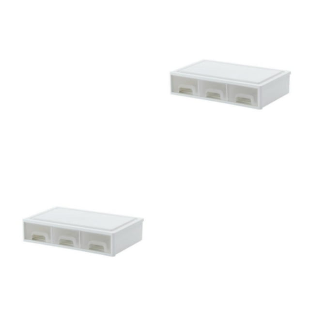 Injueey Apila y organiza en blanco con cajones apilados Combinación gratuita de varias opciones de almacenamiento Simple Type2 NO2