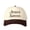 Brown, variant on Jesus Saves Letter Embroidered Color Block Trucker Hat Unisex Adjustable Cotton Breathable Fashion Cap for Travel Daily Wear