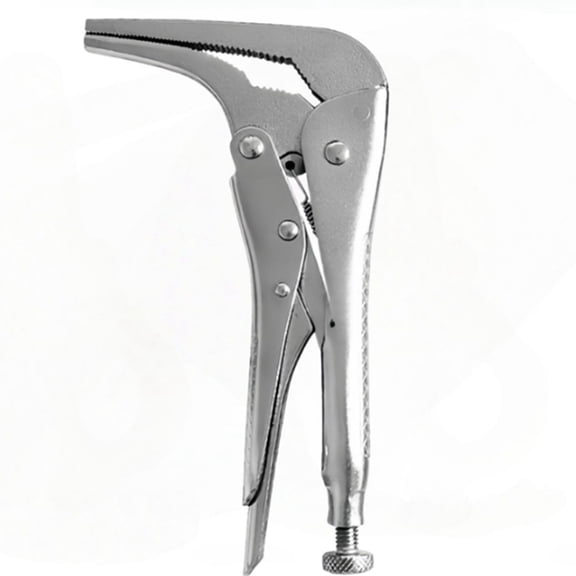 1pc Vice Grip Plier Wrench 90 Bent Nose Locking Pliers Crimping Steel for Versatile Use