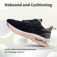 thumbnail image 2 of Women's Walking Shoes Slip On Tennis Athletic Gym Running Sneakers BlackRose Size 5.5, 2 of 6
