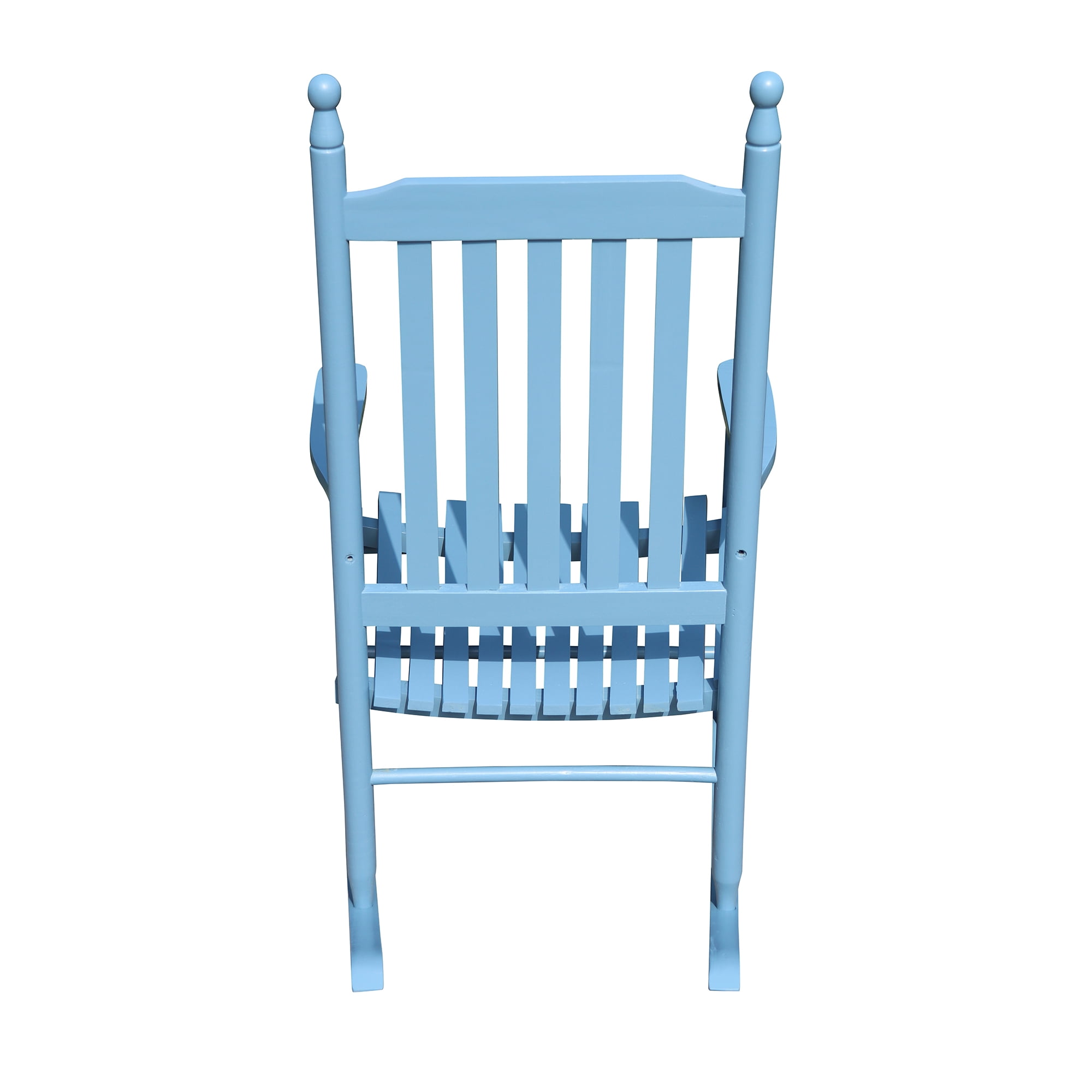 Wooden Rocking Chair Outdoor Rocker for Porch Patio Lawn Indoor Classic Arm Chairs,blue