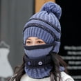thumbnail image 4 of Birdeem Fashional Women Winter Warm Windproof Hat Scarf Masks Set for Outdoor, 4 of 6