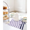 thumbnail image 4 of Anchor Purple Kitchen Dish Towels for Drying Dishes Set of 3, Modern Navy Blue White Striped Nautical Waffle Weave Microfiber Hand Tea Bathroom Towels Quick Dry & Absorbent Towel 12x12, 4 of 7