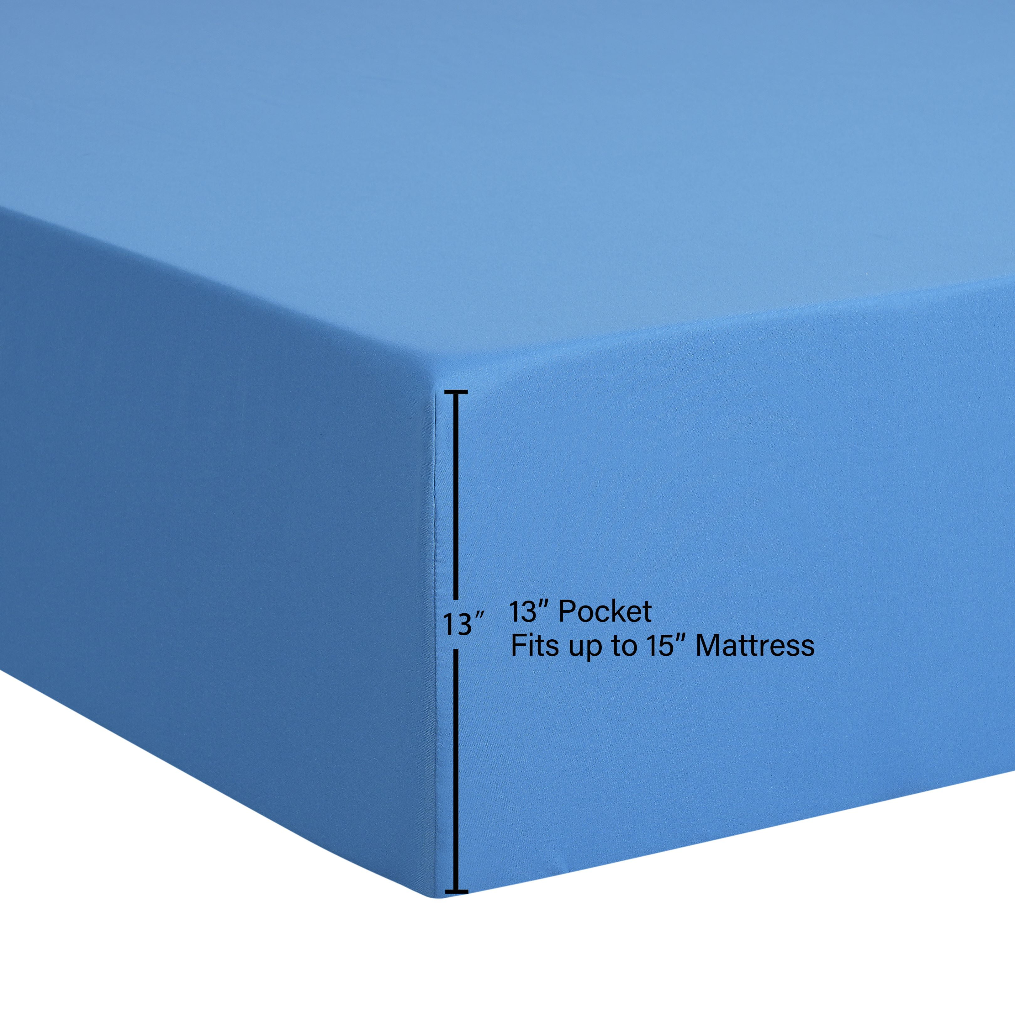 Mainstays by Becky G. & Alejandra 4-Piece Blue Eyes Super Soft Microfiber Bed Sheet Set, Queen