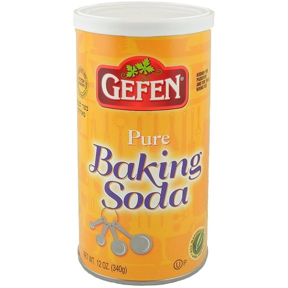 Gefen Pure Baking Soda, 12oz | In Resealable Container | 100% Sodium Bicarbonate