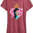 thumbnail image 3 of Disney Princess - Jasmine Heart - Women's Short Sleeve Graphic T-Shirt, 3 of 5