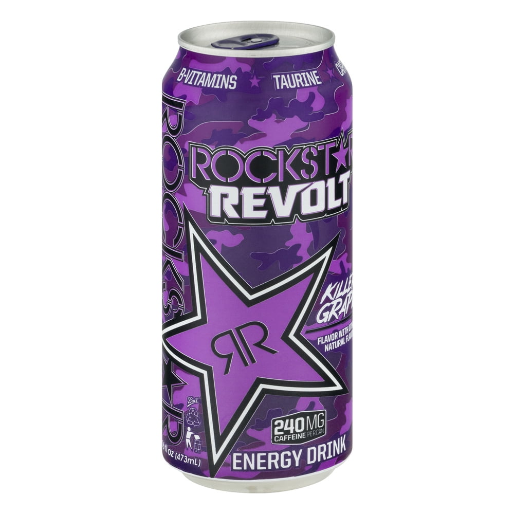 Energy Drinks Collectibles NEW ROCKSTAR REVOLT KILLER GRAPE FLAVOR