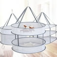 thumbnail image 4 of FONDOTIN Lightweight Grey Clothes Drying Net for Socks Towels Underwear Bras with Foldable Design, 4 of 8