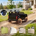 thumbnail image 3 of iYofe 24V Licensed Chevrolet Silverado 2 Seater Battery Powered Ride On Truck Toy w/ Remote, 4 Wheel Suspension, Bluetooth, Black, 3 of 9