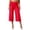 EP54_ Red, variant on Pants for Women Low Rise Fold Over Capris Wide Leg Cropped Capri Yoga Pants Y2K Lounge Palazzo Gauchos Pant Light Gray S