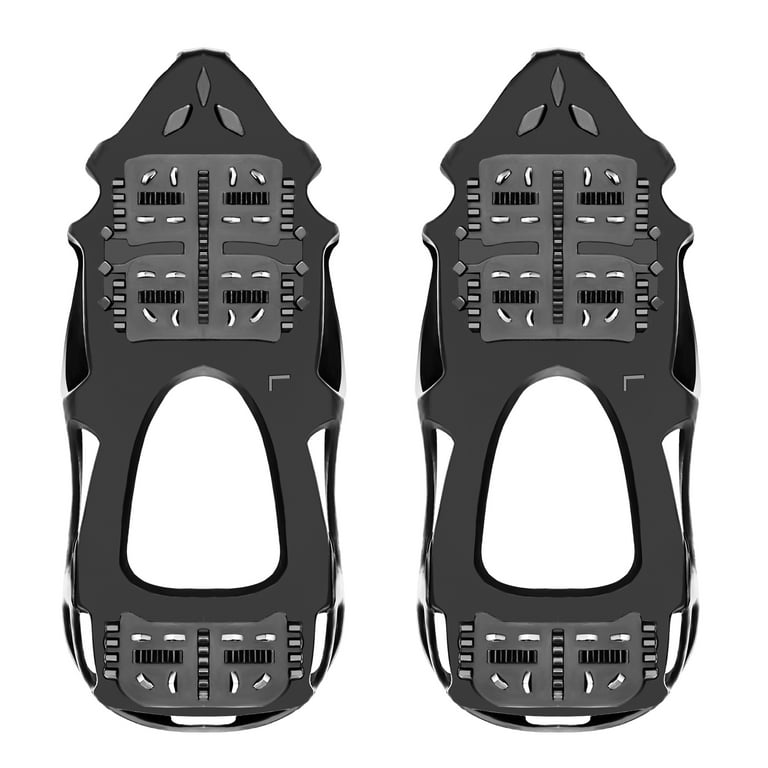 24 Spirks Walk Traction Ice Cleats, Anti-Slip Winter Grippers for