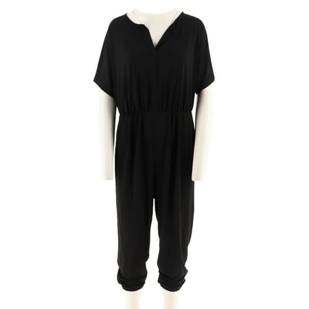 Dolman Crop - Lisa Rinna Collection Petite Dolman Slv Knit Jumpsuit A292276