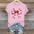 thumbnail image 2 of Kaemgyyd Womens Valentines Day Shirt Hearts Tshirt Valentine Gifts Tee Tops Lightweight Crew Neck Workout T-Shirts, 2 of 6