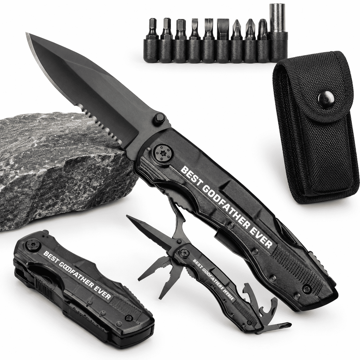 Godfather Gift Multitool Proposal Gifts Godfather s From Godchristmas Practical Present For Camping Hiking Fishing 20 In 1