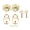 Yellow, variant on NFTIGB Vintage Bear Padlock Decorative Lock Set with Zinc Alloy Hasp Latch and Screws for Wood Case Jewelry Box Crafts Hardware, Bronze Color Finish, 10 inches / 25.4 cm Size Length