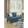 thumbnail image 4 of Dawn Whisper Living Room Furniture 2pc Sofa Set Sofa and Loveseat, Blue, 4 of 8