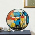 thumbnail image 4 of Yayeee Wall Clock Battery Operated 9.5" Silent Quartz Non-Ticking for Living Room Decor, Modern Cocktails, 4 of 8