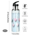 thumbnail image 5 of ALAZA Pink Hearts Wooden Water Bottle Insulated Flask Stainless Steel Straw Lid 20 oz, 5 of 6