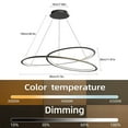 thumbnail image 6 of Elegant Geometric Line Pendant Light LED Dimmable Chandelier with Remote Control, 6 of 12