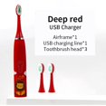 thumbnail image 3 of Cepillo de dientes eléctrico sónico para niños de 3 a 15 años Cuidado dental primario profesional IPX6 Resistente al agua Cerdas suaves DuPont, 3 of 5