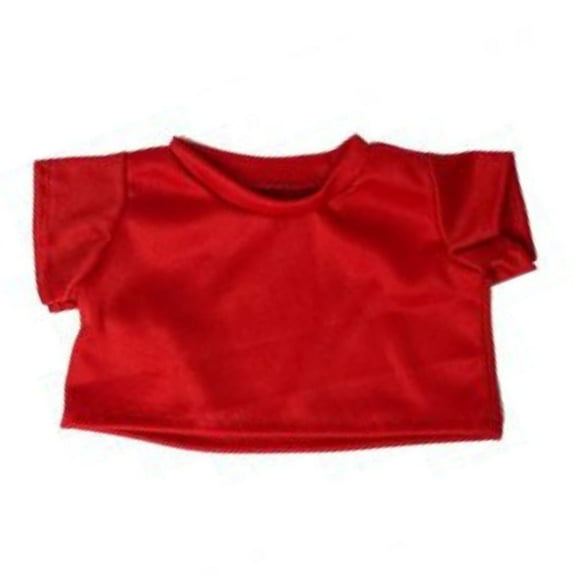 Plush Gear Red T-Shirt – Fits Most 14" to 18" Stuffed Toys, Soft & Classic