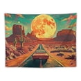 thumbnail image 5 of Shiartex Planet Tapestry Retro Mountain Landscape Tapestry Vintage Cactus Wall Tapestry Starry Moon Galaxy Tapestry Wild Desert Plants Wall Hanging for Living Room Painting, 5 of 6