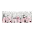 thumbnail image 3 of CoreLiving Floral Window Valance Wisteria Watercolor Print Light Filtering Short Curtain for Kitchen Bathroom Small Window Treatment 1 Panel, 3 of 6