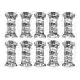 thumbnail image 1 of 10 piezas DIY Hair Tube Dread Locks Beads Hair Braiding Jewelry Cuff Clip, Material duradero, 1 of 9