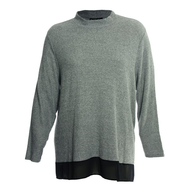 gray mock turtleneck