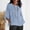 Light Blue plus size fall tops a1, variant on Women Plus Size Fall Round Neck 3/4 Sleeve Solid Casual Loose Pullover Tops for Women Trendy Cute Comfy Blouses Business Casual Work Tunic Tops Winter Fashion Tops, Gray M