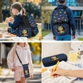 thumbnail image 3 of Yspwyqan Kids Backpack Matching Lunch Box Set, Cute Dinosaur Backpack Set for Boys Ages 8-15, Double Zip Front Pocket Daypack for Middle School Travel Hiking, 3 of 7