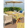 thumbnail image 6 of 60x120 Inch Outdoor Tablecloth with Umbrella Hole Zipper Rectangle Yellow Camels Rectangular Tablecloths Outside Waterproof Modern Watercolor Cute Funny Animals Patio Table Cover for Picnic Party, 6 of 8