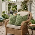thumbnail image 6 of decorUhome Throw Pillow Covers 18x18 inch Decorative Pillow Covers for Couch Sofa Floral Pillowcase Indoor and Outdoor (Olive Green), 6 of 10