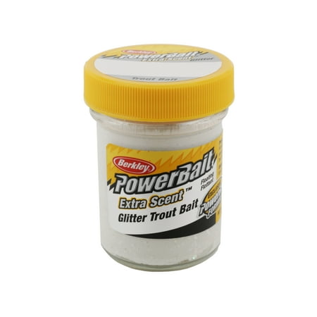 UPC: 0028632069912 | Berkley PowerBait Glitter Trout Bait White Fishing Dough Bait