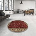 thumbnail image 3 of Ahgly Company Indoor Square Traditional Crimson Red Persian Area Rugs, 6' Square, 3 of 6