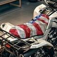 thumbnail image 4 of Uorisanigo ATV Seat Cover 3D American Flag Seat Cover for ATV Water-Resistant Universal Compatible with Polaris Sportsman 400 500 850 1000 4 Wheeler/ Honda Rancher 420, 4 of 7