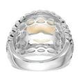 thumbnail image 6 of 925 Sterling Silver FW Cultured Pearl & Diamond Ring Size: 7; for Adults and Teens; for Women and Men, 6 of 6