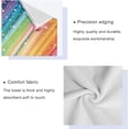 thumbnail image 4 of Coolnut Colorful Striped Stars Bathroom Towel Set Absorbent Soft 3-Piece Bath Towel Hand Towel Washcloth Decorative Towels for Bathroom Gym Hotel Beach Swimming Pool Washcloth Gift, 4 of 7