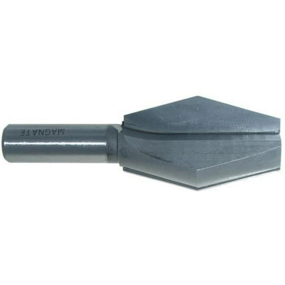 Magnate 5402 14 Degree Butterfly Spline Router Bit - 1-1/4" Cutting Diameter, 2" Cutting Height, 1/2" Shank Diameter, 3-3/8" Overall Length