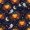 Night Pumpkin, variant on Halloween Shower Curtain, Night Pumpkin Polyester Fabric Bathroom Decor Curtain, Machine Washable Waterproof, Halloween Holiday Gift for Women Men, 72 x 72 Inches