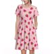 thumbnail image 1 of Easygdp Strawberries para Vestido Transpirable de Mujer, Vestido Suelto de Manga Corta con Pliegues y Bolsillos para el Verano, 1 of 6