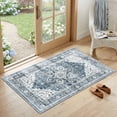 thumbnail image 3 of CHITOOMA 2'x3' Runner Rugs for Kitchen, Machine Washable Rug for Bedroom Dining Room Office with Non-Slip Backing, Stain Resistant Non-Shed, Blue, 3 of 7