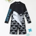 thumbnail image 2 of Gerichy Boys Swim Set, 2T 3T 4T 5T Swimsuit Boys Toddler Summer Long Sleeve Boys Cartoon Prints Surfing Swimwear Swimsuit Beach Fashion, 2 of 7