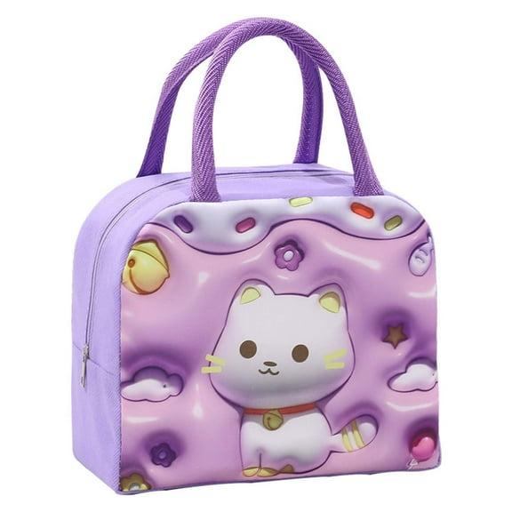 PEIBang Lunch Bag Cute Lunch Box,Portable Animal Lunch Bag,Reusable Tote Bag for Picnic Work Travel