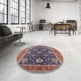 thumbnail image 3 of Ahgly Company Indoor Rectangle Mid-Century Modern Maroon Purple Oriental Area Rugs, 7' x 10', 3 of 6